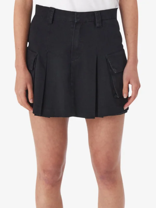 Andrea Cargo Mini Skirt silk skirt smooth