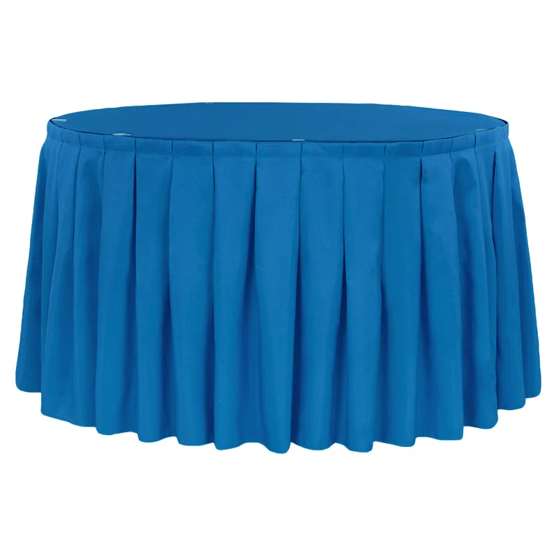 Polyester 17ft Table Skirt - Royal Blue wool skirt sturdy