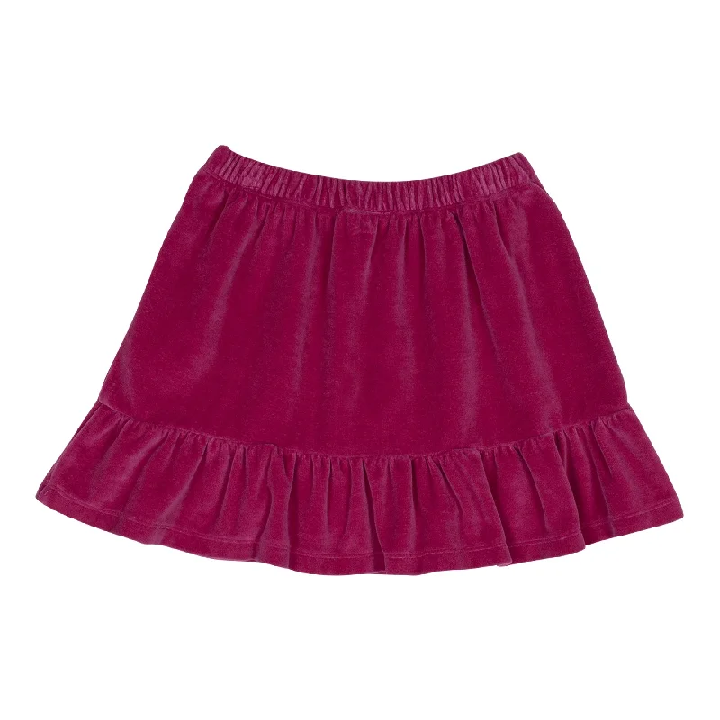 WYNKEN PALE MAGENTA VELOR SKIRT denim skirt trendy