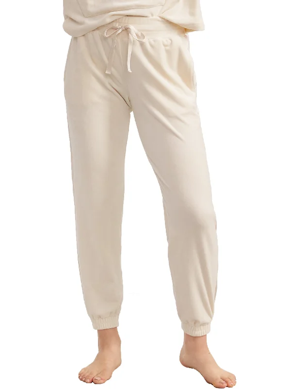 Bare Women's The Velour Lounge Pants Soft Stretch Trousers