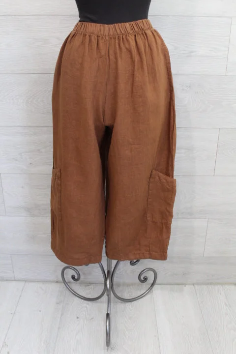 Bryn Walker Light Linen - Casbah Pant ( Available In XXL) Soft Stretch Pants