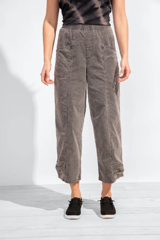 Escape by Habitat - Stretch Cord Ruched Flood Pant High-Waist Trousers