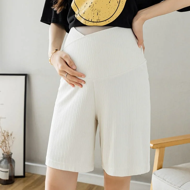 NiDELL: Pregnant Women’s Elegant Loose Short pants for Summer Classic Straight-Leg Pants