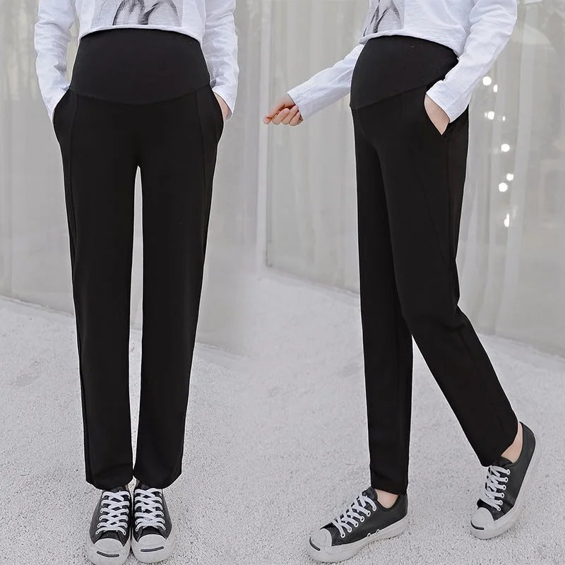 NiDELL: Pregnant Women’s Fashionable Long Pants for Autumn Relaxed Lounge Trousers