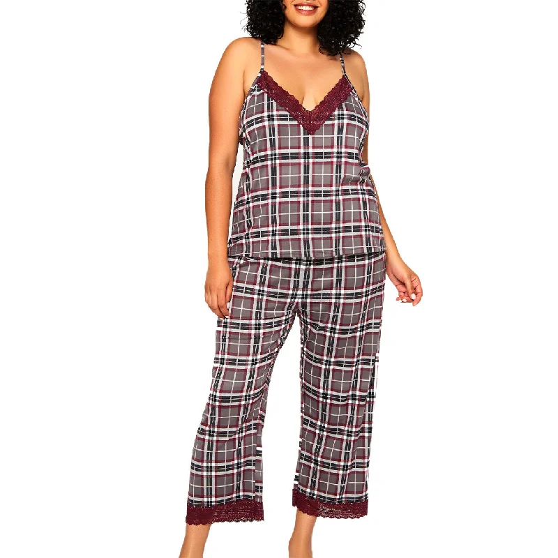 Plaid Pants Set Plus Size Cozy Maternity Pants