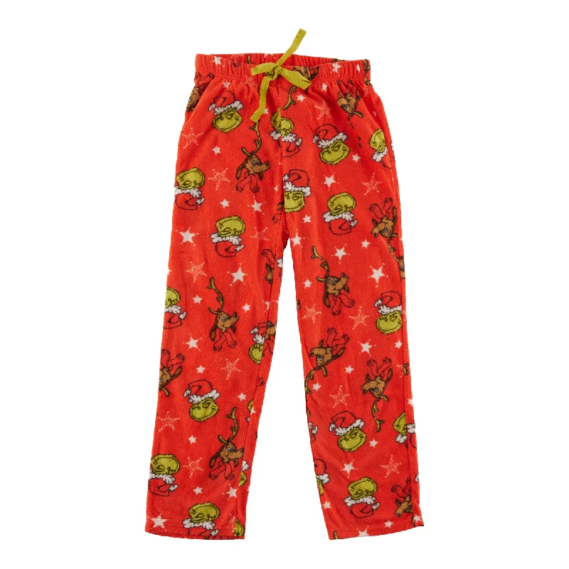 The Grinch Women's Licensed Micropolar PJ Pants Cozy Knit Pants