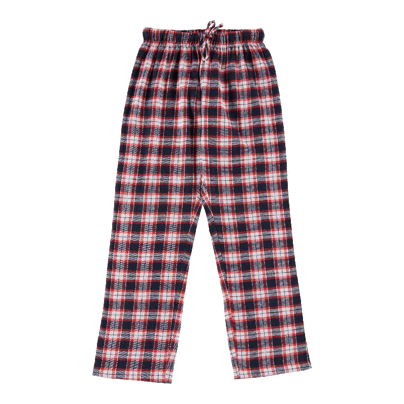 Women's Cotton Flannel Pants with Plaid Print Trendy Printed Leggings